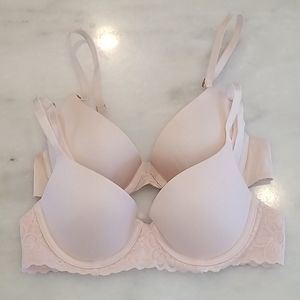 2 Aerie Blush Pink Bras
